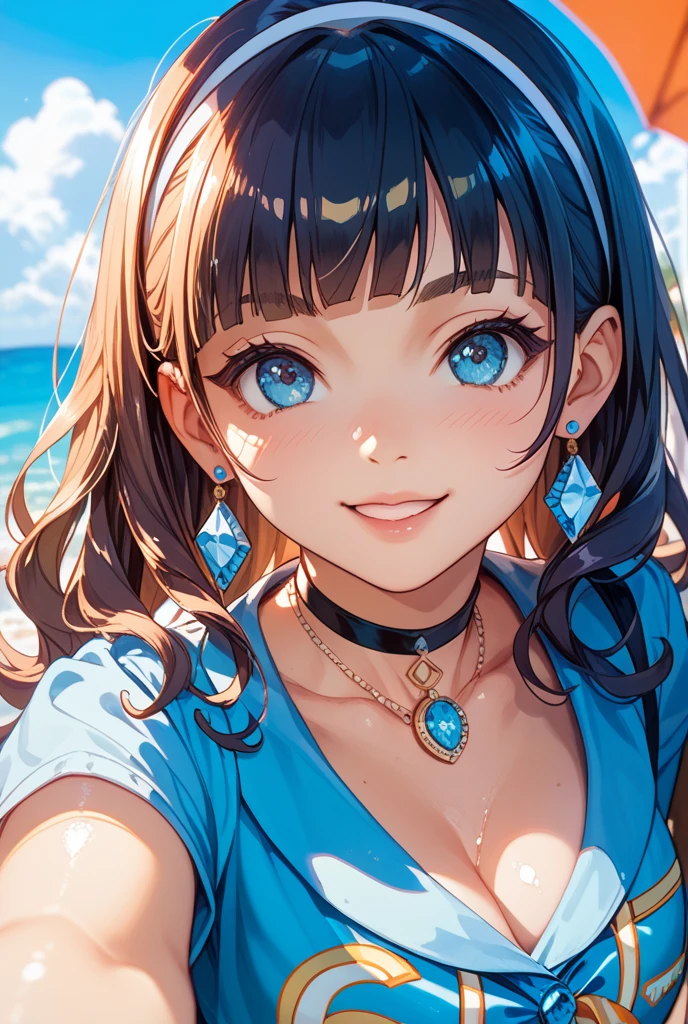 Illustration, anime style, (masterpiece, top quality, super detail, high resolution), perfect face, beautiful eyes, sidelights, shiny skin, (bloom), (shine), lighting, ray tracing, 1girl, solo, silva-short hair, black moisturized eyes, summer short sleeves, hair bow, pink skirt, bow, pink bow, lips, upper body, curly hair, chest, parted lips, jewelry, depth_of_ field, highly detailed background, highly detailed background, masterpiece, super detail, great composition,dynamic angle,[bottle bottom],(wide shot), very delicate and beautiful,(best quality), depth of field, solo, extreme light and shadow, masterpiece, rich in detail, (fine features), (best quality), (masterpiece), (detail), (beautiful) detail, Beautiful Detail Eye,(Straight On), Upper Body,(Very Detail CG Unity 8k wallpaper),(Masterpiece), (Best Quality), (Super Detail)(Best Illustration)(Best Shadow),Perfect Lighting,Perfect Anatomy