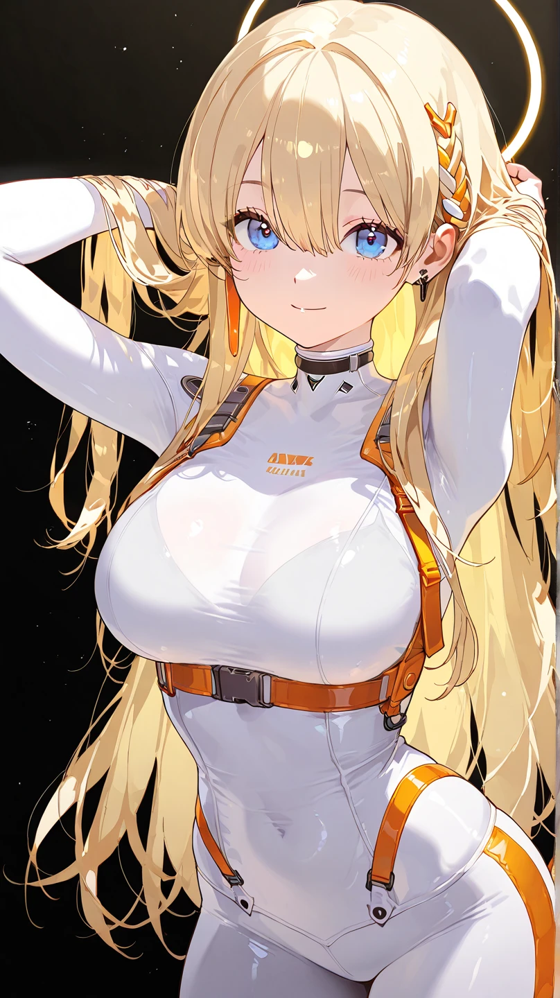 1girl, mature woman wearing black dress ,face perfect, Woman, big boobies ,face detailed, hairty armpits, sample armpits, pubic-hair, pelos nas axilas hairty armpits axiludas,legs spread open, elf, yellow hair,angry,lips red, white socks, standing,  ultra large saggy breasts, massive cleavage exposed, A giant spacecraft navigating interstellar space, Sophisticated design, huge geometric figures stacked in layers,standing, white skin, blue eyeballs, blonde hair, touching her lips,