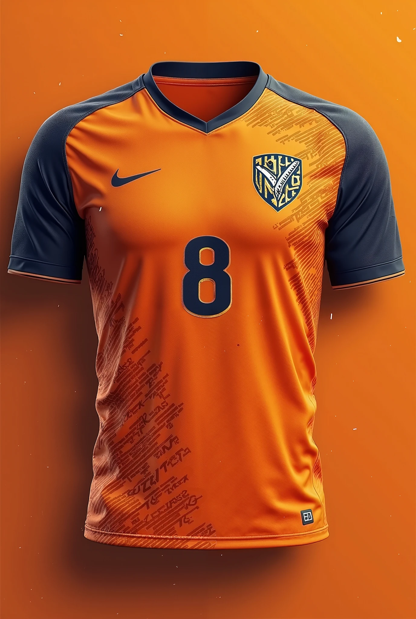 Yellow football shirt with black rays