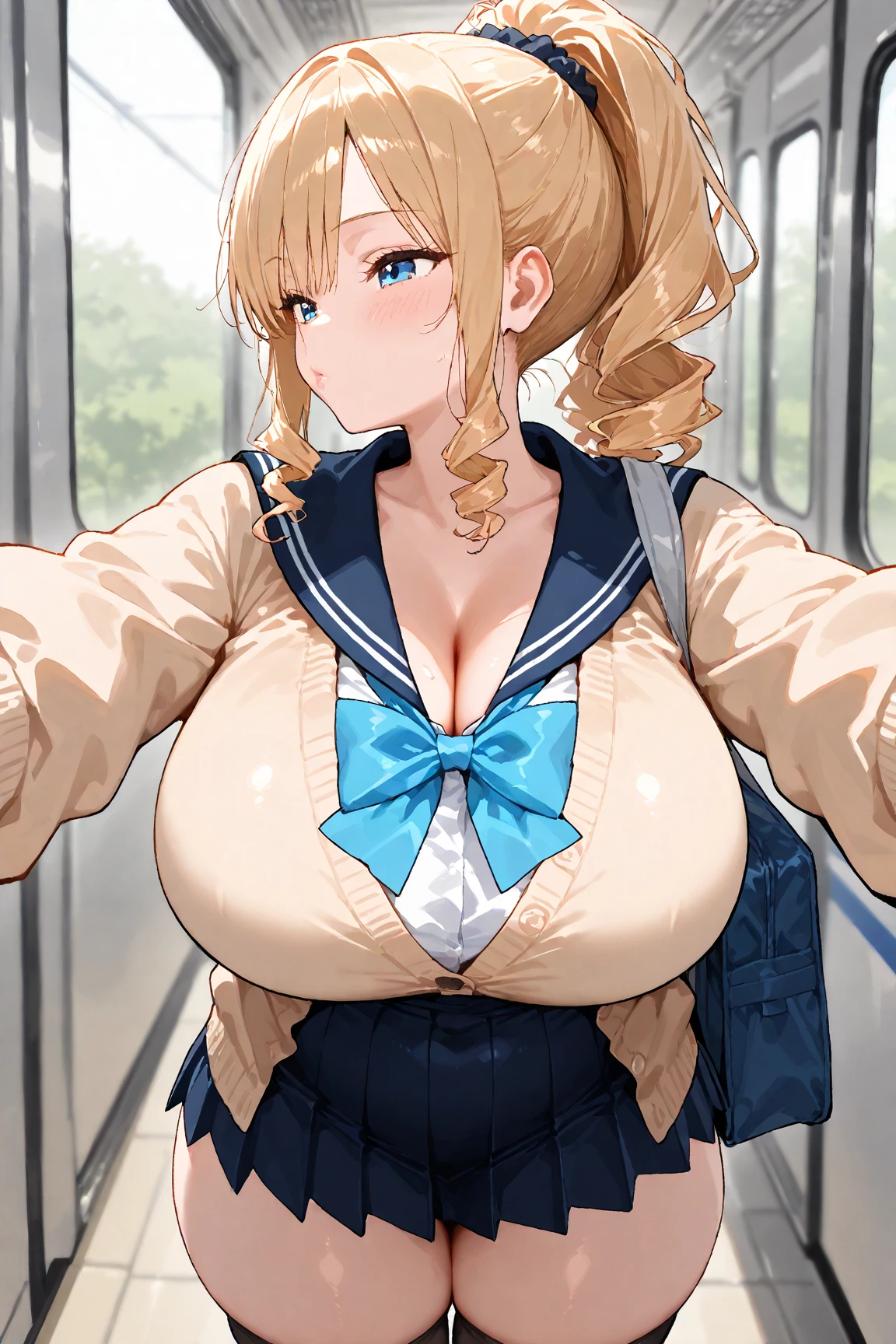 (squirt love juice, femaleejaculation, Juice Trail,Pubic wrinkles:2), ((2girl with, Yuri, Molestation, chikan, Multiple hands:1.5), Bukkake, crotch grab, Fingering , Showing :1.5), BREAK, girl with standing behind girl with, girl with'his arms are holding a girl with'breast pump, doggystyle, standing doggy, Arched back, Leaning back, (Spread legs, Leg up:1.2), Dynamic Arm Kinematically Correct Hand), Dynamic Pose, BREAK, (Crowded train:1.8), (Close contact:1.1),(see-through sailor bikini:1.5), (Yor:1.4), (Yordrip:1.2), White liquid, (Best Quality:1.1), (masutepiece:1.0),Black eyes, the Extremely Detailed CG Unity 8K Wallpapers, (Photorealistic:1.2), Complex 3D Rendering、beautiful porcelain profile、Super complex face, vibrant detail, BREAK,(Open your mouth wide:1.4), blush, blush stickers, furrowed brow, Grimace, Screaming, Pained face,Closed eyes, Detailed lips, Detailed tongue, light brown hair, Blonde hair, Huge twintails, Curl inside, Short hair, Floating hair, (huge-breasted:1.2), Nipples, long Nipples, puffy Nipples, small areolas,BREAK, (White Zettai Ryoki:1. Juice stain, audience, Yor on breast, (large amount of White liquid spills from the crotch, white urine on the ground, White pee:1.5), (forward lighting:2), Lighting Front,