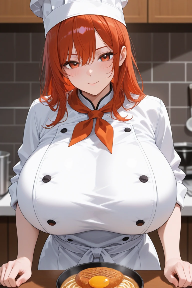 (Highest quality, 8K, masterpiece :1.3),Mrs. Yuigahama,ガハMom, As I expected, my youth romantic comedy is wrong。, One woman,30 years old,Mom,Orange Hair,Bun Hair,nsfw,Blowjob,front,Holding a penis in your mouth,Man's lower body