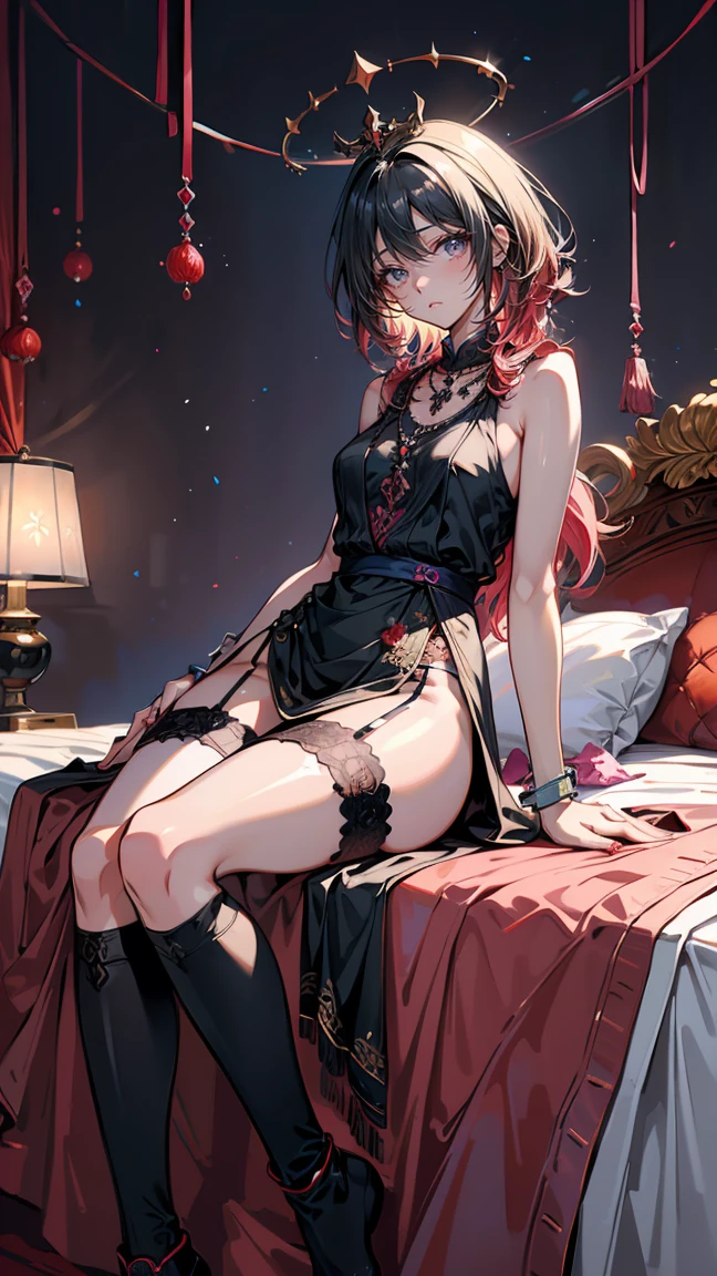 Inugami Korone in sexy open toe platform high heels posing on the beach 