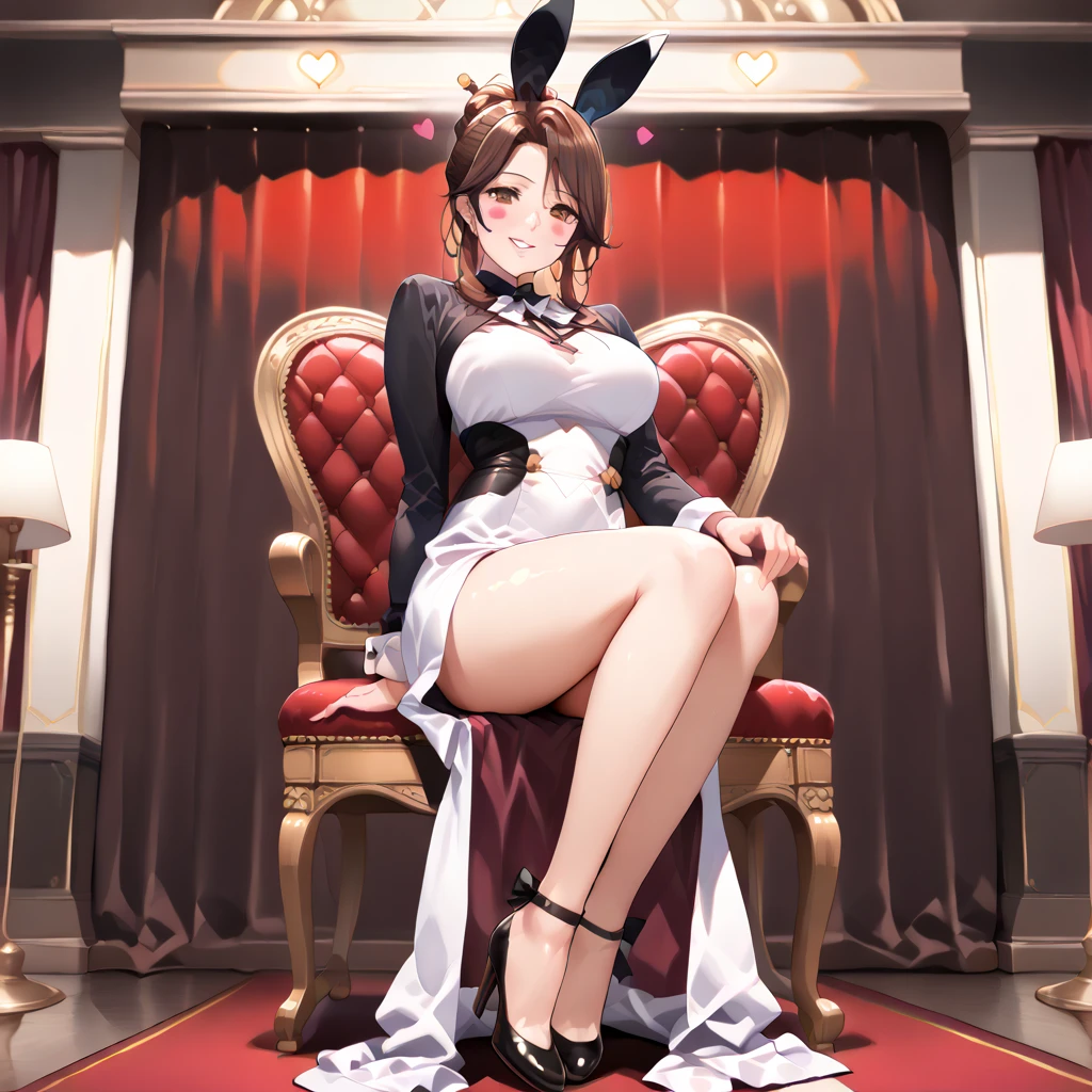 a close up of a woman in a bunny suit with a red shoe, a statue by Kentaro Miura, tumblr, fine art, pop up parade figure, pvc figurine, anime figurine, anime figure, posable pvc, anime pvc figure, anime action figure, sexy pose, sexy pudica pose gesture, anime barbie in white stockings, very sexy pose