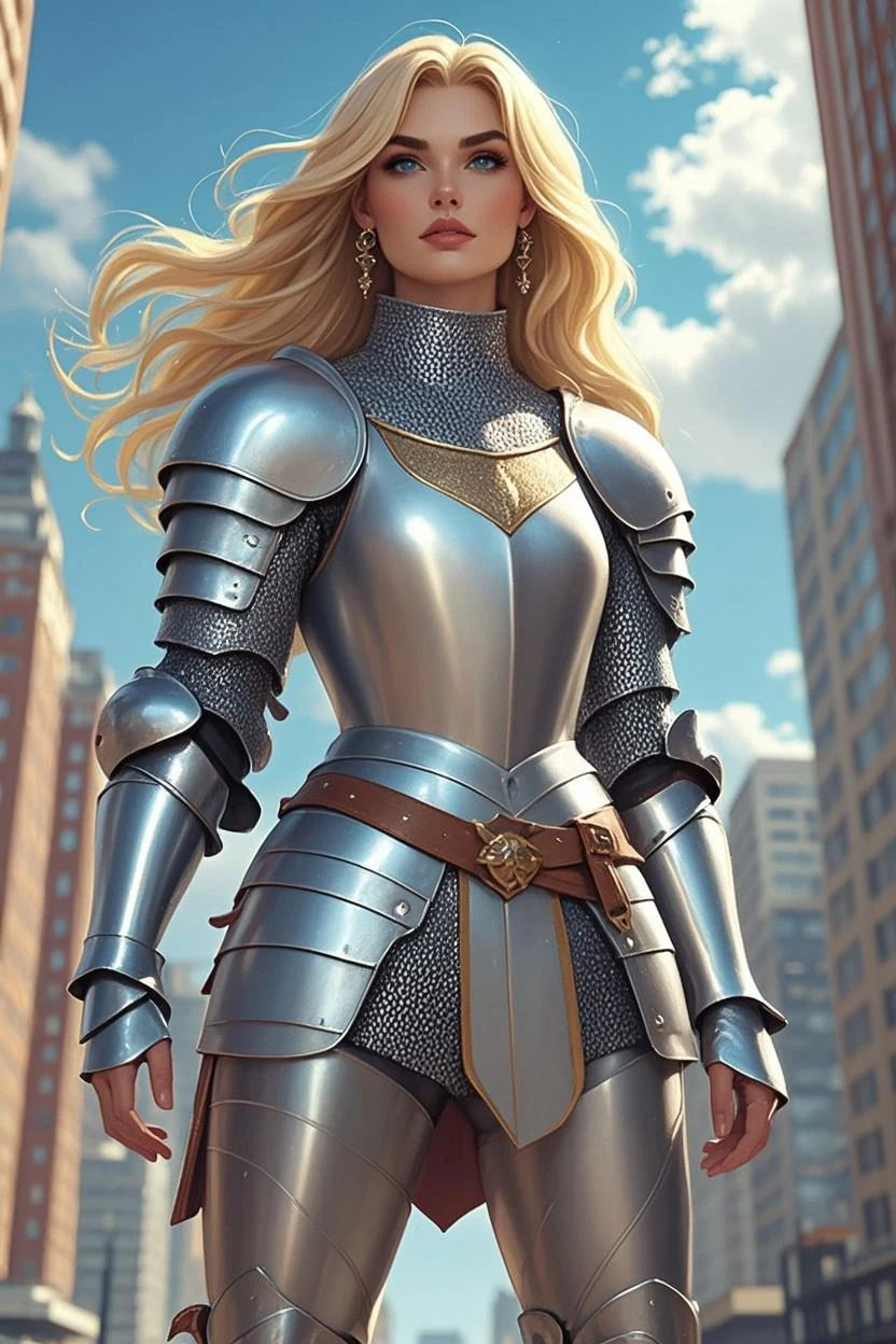 a close up of a woman in a silver armor outfit, of a beautiful female knight, girl in knight armor, female knight, portrait knight female, beautiful female knight, portrait of female paladin, beautiful armor, female paladin, elisha cuthbert as a d&d paladin, picture of female paladin, armor girl, magali villeneuve'