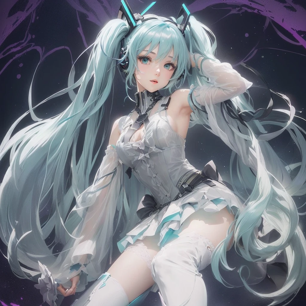 Hatsume miku x suicune ,ojos hermosos ((alta definicion)), fenix girl,art by dark natasha, jardin zen, art by dark natasha, art by vixen aztra, cuerpo completo, platas hermosas, cintura delgado, caderas amploas, piernas torneadas, hermosa, standing ((upper leg coquetamente)), HD face