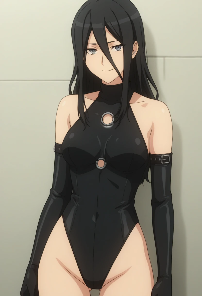 masterpiece,best quality,ultra detailed, best illustration, nsfw, 1girl, black_hair, one-piece swimsuit, Dia_Genjitsu_no_Yohane, おっぱい