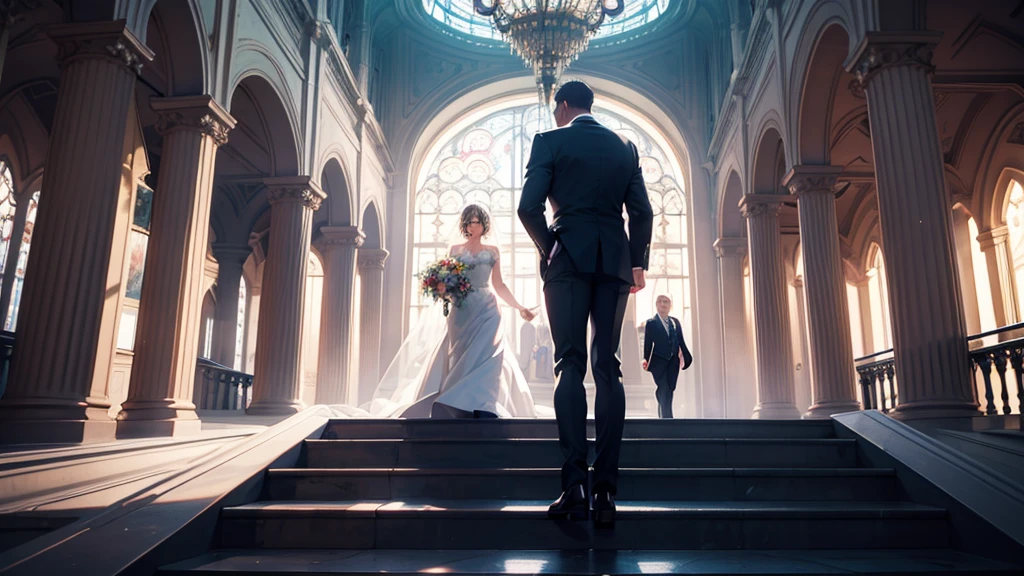 The cover features an illustration that represents a significant moment in history. Por exemplo, could show Robert and Emily in a tense moment, with business empires in the background. The colors are rich and vibrant, bringing the scene to life.