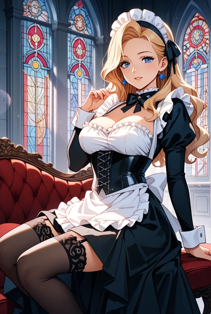 masterpiece,best quality,ultra detailed,highres,high-resolution,4K,realistic,RAW photo,((real person))、Reincarnation in Another World、The medieval worldview、noble、Dance、daughter、悪役daughter、Blonde、Blue Eye、Vertically wound roll、Inside the palace、Cleavage、Beautiful décolleté、Gorgeous dress、corset、race、Great Hall、（petticoat）、Ballroom dancing 、Marie Antoinette style