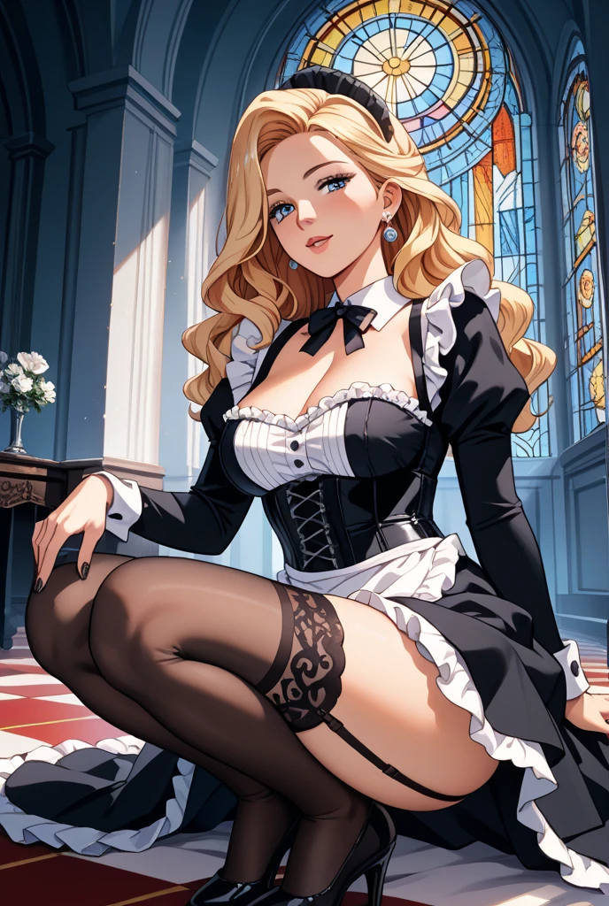 Samus Aran, sexy, black maid costume
