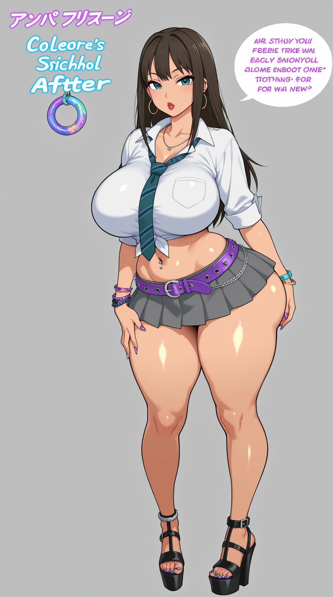 (masterpiece, best quality, highly detailed), 1girls, big belly, blurry background, huge belly, art by kipteitei, round belly, chubby, curvy, simple_background, gradient_background, belly bursting out of shirt, belly grab, enormous belly, fat belly, thicc, bigger belly, really big belly, jiggly belly, shirt covering belly, belly cover by shirt, glasses, barefoot, (mommy), ((full body)), long hair