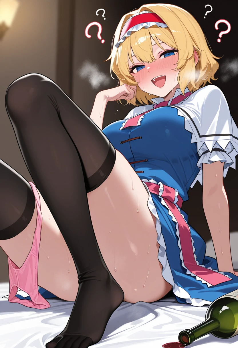 Browsing Caution,(Petite),(Cute man's daughter),((Penis in the crotch)),(((Underwear ejaculation))),blonde low twintails,Maid clothes,((Solo masturbation)),((Sperm seeping out of underwear))