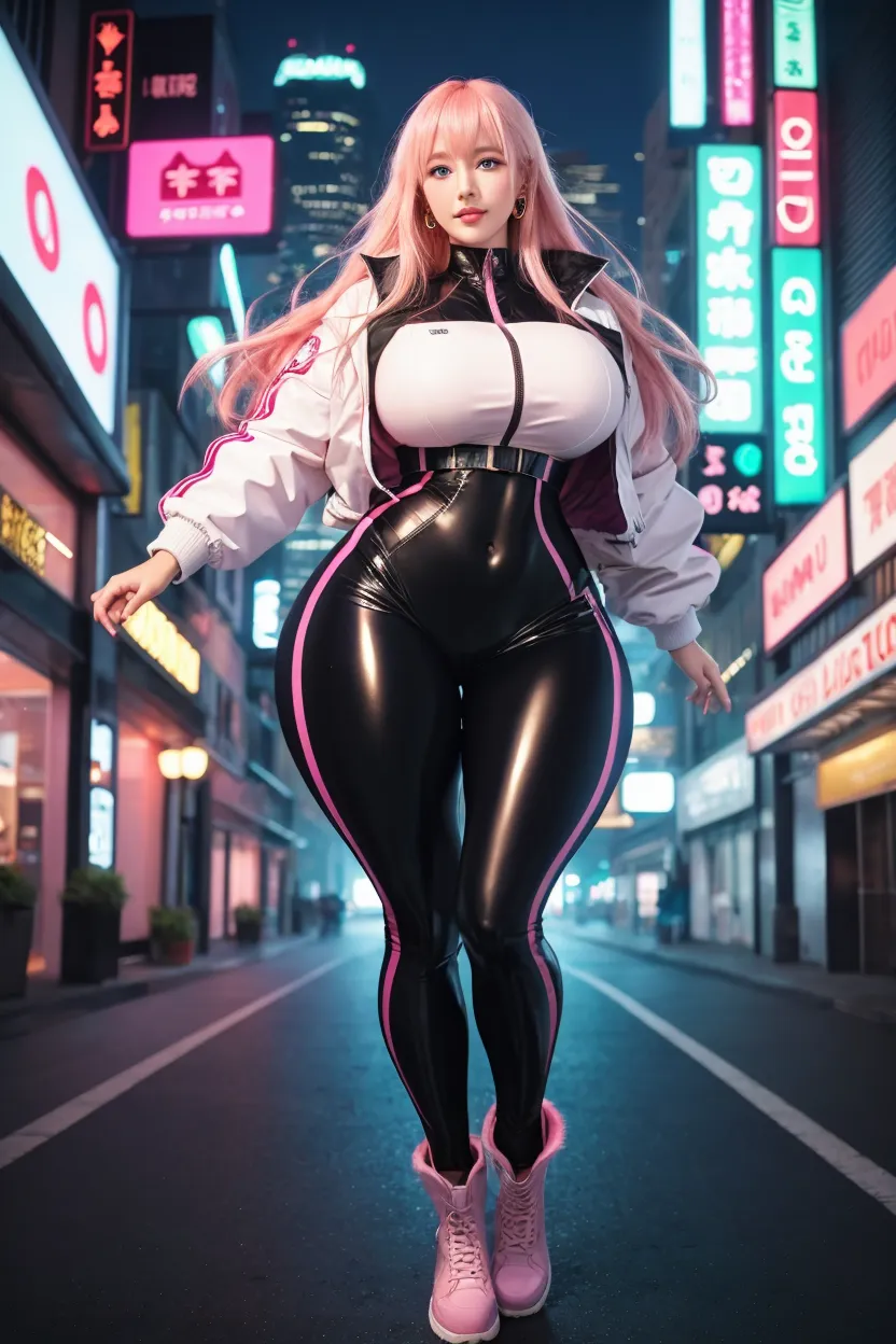 blush, cleavage,, red eyes, red fingerless gloves,glowing aura, natural light, masterpiece, glossy skin, juicy lips ,long hair, cute, kawaii, adorable, reaching up, , cuddle, kawaii clothes,random hair style, random clothes, black hair, (((pink streaks in hair))), yellow eyelack hair)), snake, random pose, random background, random action, sexy, hot, nipple slip, full body, random expression. Big ass. Thick body. Large boobs.
