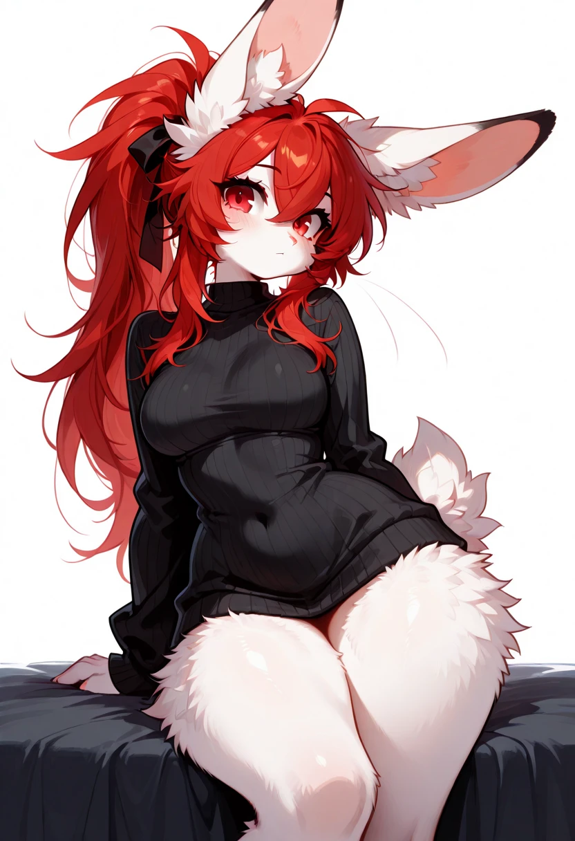 1girl, Anime girl with long hair, (((dark bunny suit))), anime moe art style, Anime visuals of cute girls, Anime Best Girl, itsuki nakano fanart, pretty anime girl, Smooth Anime CG Art, Seductive Anime Girl, charming anime girls, Cute anime girl, Shining eyes, big boobs, (((((crouching))))), ((looking at viewer)), (((((ashamed))))), close up, bunny ears, red hair, blue eyes, ((((thick thighs)))), ((spreading legs))
