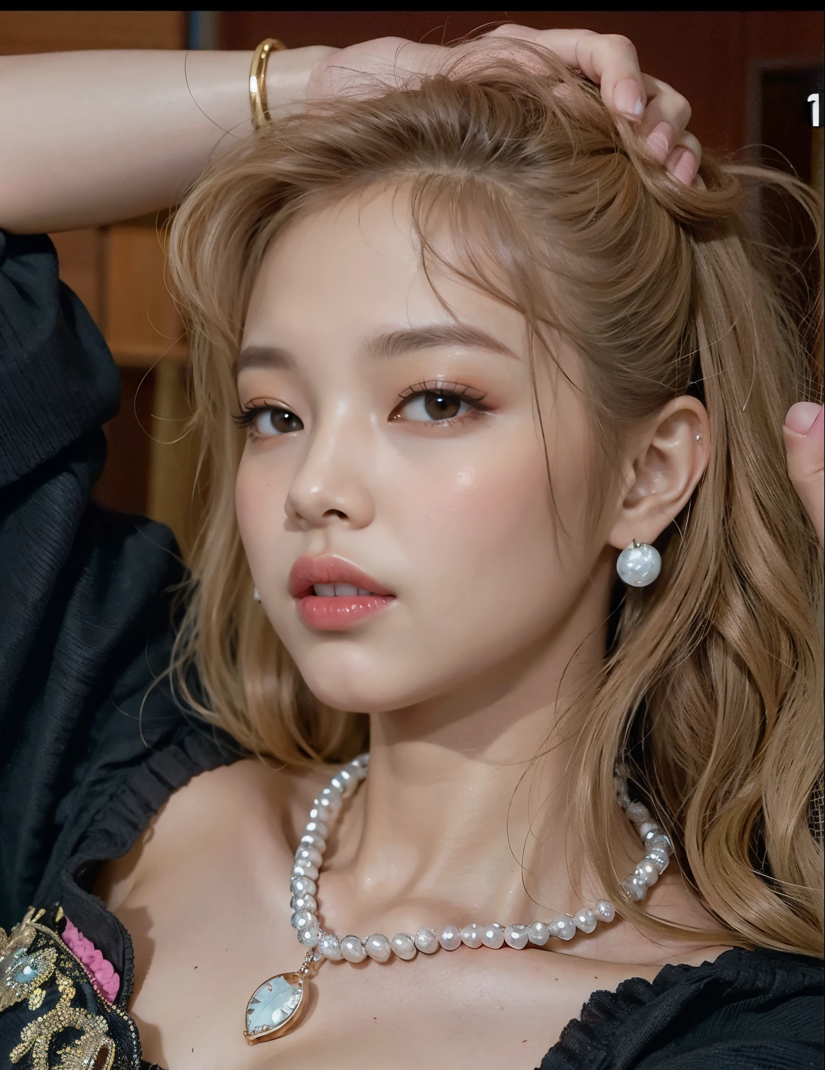 There's Jennie wearing a sexy crop top, webcam images, jennie