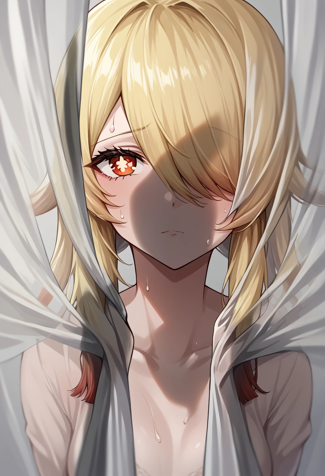 score_9, score_7_up,  Source_Anime, Uncorrected, ZPDXLX, complicated_details_4xl size, face focus, zoom layer, close-up, blurry background
1 girl, hu tao, dark haired, Hair Over One Eye, is staring at viewers, sweat, sweatdrop, Glossy Skin in the Classroom,
hidden sex, stealth sex, (curtains掴む:1.1), curtainsの後ろ, (((See-through Silhouette))), curtains, sex, vagina, blonde face, 1 boy, expressionless man, misconduct (relationship)