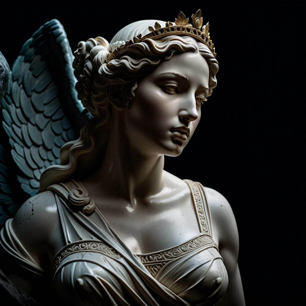 quality\(masterpiece, best quality,8k,wallpaper of extremely detailed CG unit,hight resolution,top-quality,top-quality real texture skin,hyper realisitic,increase the resolution,RAW photos,best qualtiy,highly detailed,the wallpaper\), BREAK ,statue\((Winged Victory of Samothrace,Niké of Samothrace\(girl,perky breast,(headless:1.6),(armless:1.6),wearing very thin cloth,contrapposto\):1.3),clean,beautiful surface,very soft,vivid,divinebeautiful sunlight,\),(dynamic angle),(beautiful angle:1.3)