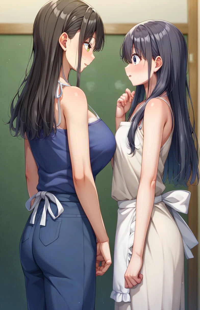 hightquality、High school students、femele、natta、hotel、Hair style is short twintails、Hair color is light blue、The expression is a shy smile、The body shape is thin、No clothes or underwear、first night with my lover