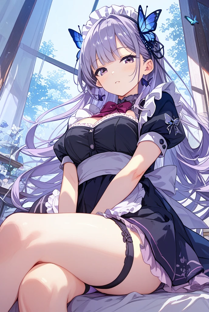 8K、masterpiece、Japanese、Woman wearing glasses、Neon（nod)、from the front、smile、Childish、Small breasts、See-through underwear、night、Bedroom、Show your underwear、mini skirt