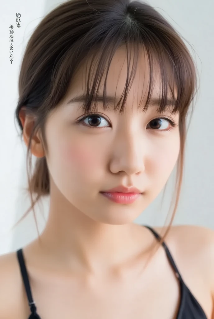 masterpiece, highest quality, 8k, (Upper Body:1.4), young, (Baby Face:1.2), Round face, One Japanese woman, Pretty Ladies Room, beautiful girl, Pretty face, (Camera line of sight 1.4), (To the camera:1.4), smile, Ultra-realistic, High resolution, photograph, Sharp focus, High resolution, Face Light, Dynamic Lighting, Cinema Lighting, Professional Shadow, Best details, Very detailed, Very detailed, finely, Real Skin, Delicate facial features, Detailed face and eyes, high school girl, In beige underwear