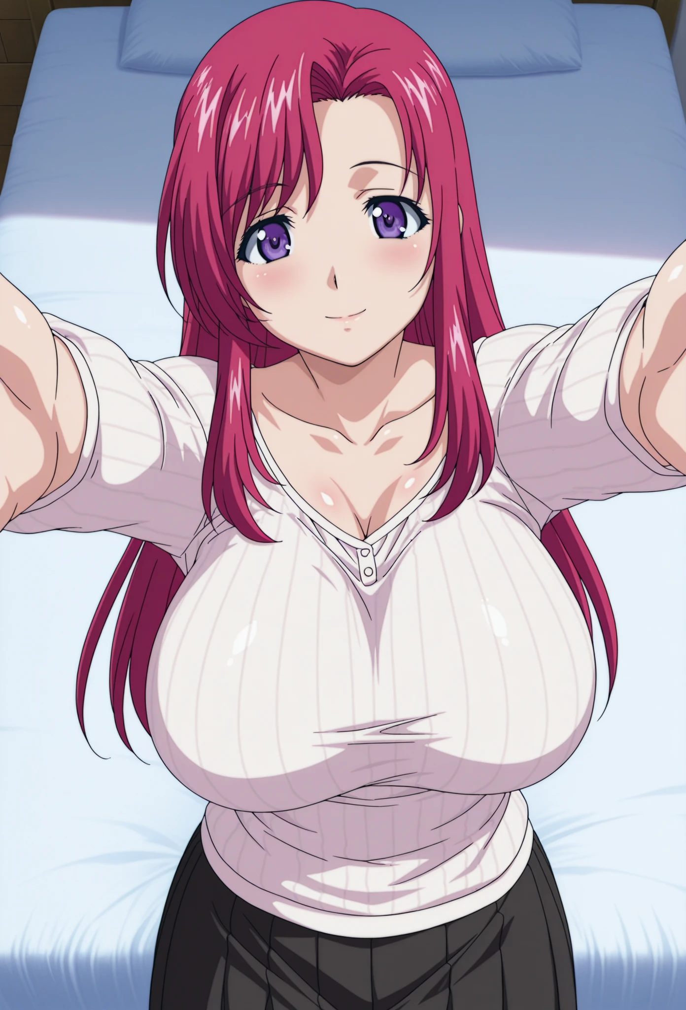 (((masterpiece))),fuyumi itadori, Anime girl characters, 1girl, solo, looking at viewer, medium hair, cleavage, closed mouth, collarbone,Naked, tall girl, horny, big ass, beautiful face,Charming, anime visual of a cute girl, screenshot from the anime film, & her expression is solemn, ahegao face, in the anime film, in an anime, anime visual of a young woman, she has a cute expressive face, still from anime, perfect breasts, she is tall, All bodies visible, ahegao face, the face is ahegao, she is horny, A perverted face, she so perverted, she smile so perverted, hd picture, 4k quality, details of the face is so good, bigger breasts,