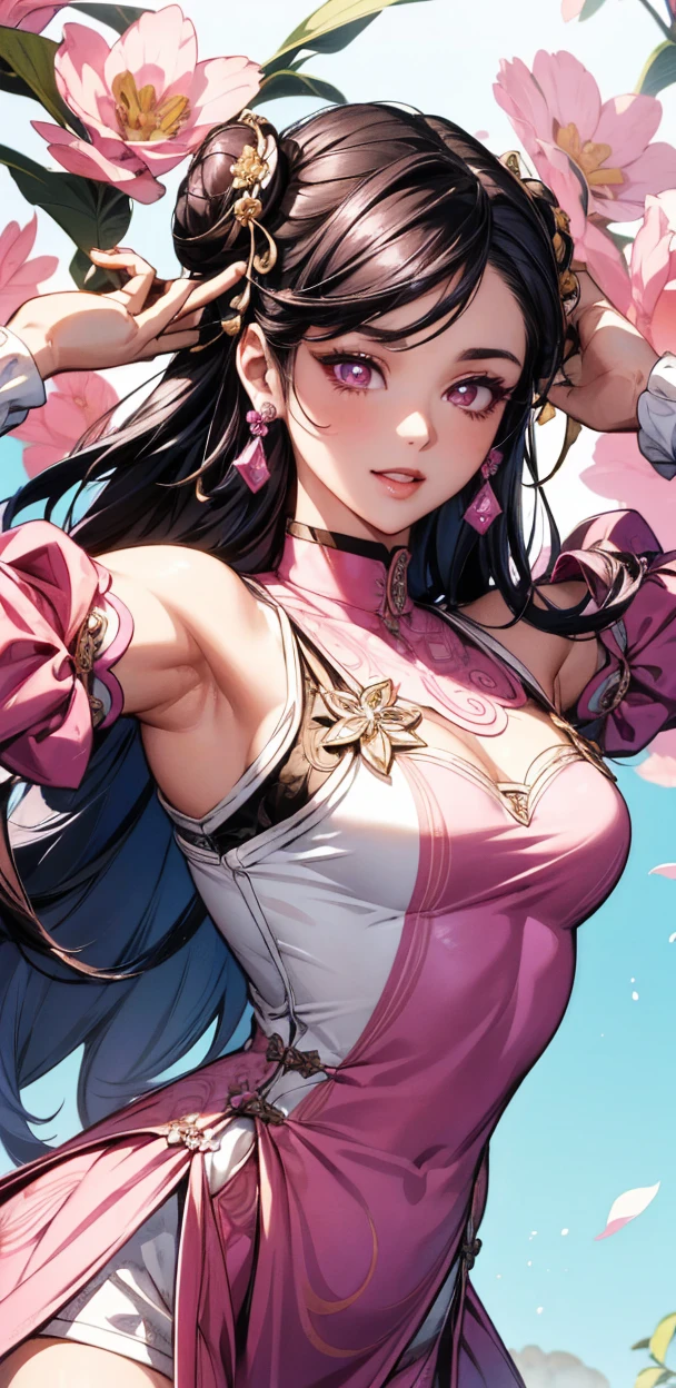 Ahri from league of legends, corpo inteiro, floresta branda, 8k, alta qualidade, detalhes, Rosto perfeito detalhado, olhos bonitos detalhados, Perfect hand detailed, dedos detalhados 8k bonitos femininos pequenos delicados, feminina bonita, ((vestindo roupa da Kochou Shinobu)), sorrindo para telespectador, Vista da diagonal superior,((usando roupas de Kochou Shinobu)), ((destaque nas 9 caudas da ahri)) , standingn, corpo inteiro, roupas de demon slayer corpo inteiro, alta qualidade, High Definition in Detail, ((obra prima)), dedos detalhados, dedos perfeitos, dedos delicados, dedos femininos