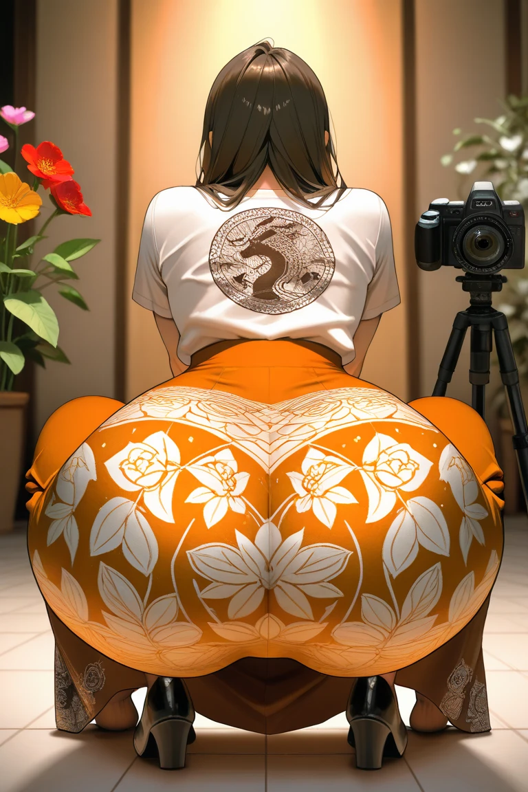 on stomach, from behind, bed