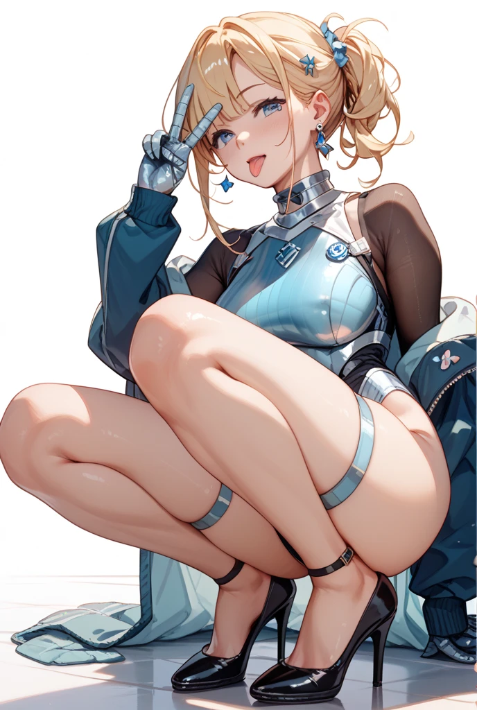 masterpiece, best quality,anime style, 1 girl,(((slender body))), (((small breast))),(((Jacket, Open your clothes, Open jacket, Blue jacket, ground vehicle, Sports Bra, bicycle,buruma))),(((((brown penis tentacles bound the girl))))), ((((restrained, arms behind back)))),((((cum)))), (beautiful face), (((short twintail))), (((straight hair))), ((((silver hair)))),detailed beautiful skin, (perfect hands, perfect anatomy)