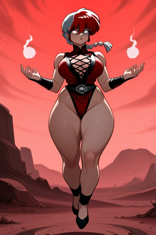exited, smile, scream, Open mouth, young girl, Pullover, whole body to see bob cut hair, (( very wide hips)), (((colossal Thighs, gigantic thighs, very huge thighs, very big thighs))), fullbody, platform heels, black skin, very Big breast, gun, soldier girl , full body, military , white high cut leotard, cyberpunk, battle, tight stockings, body back view, Butt,