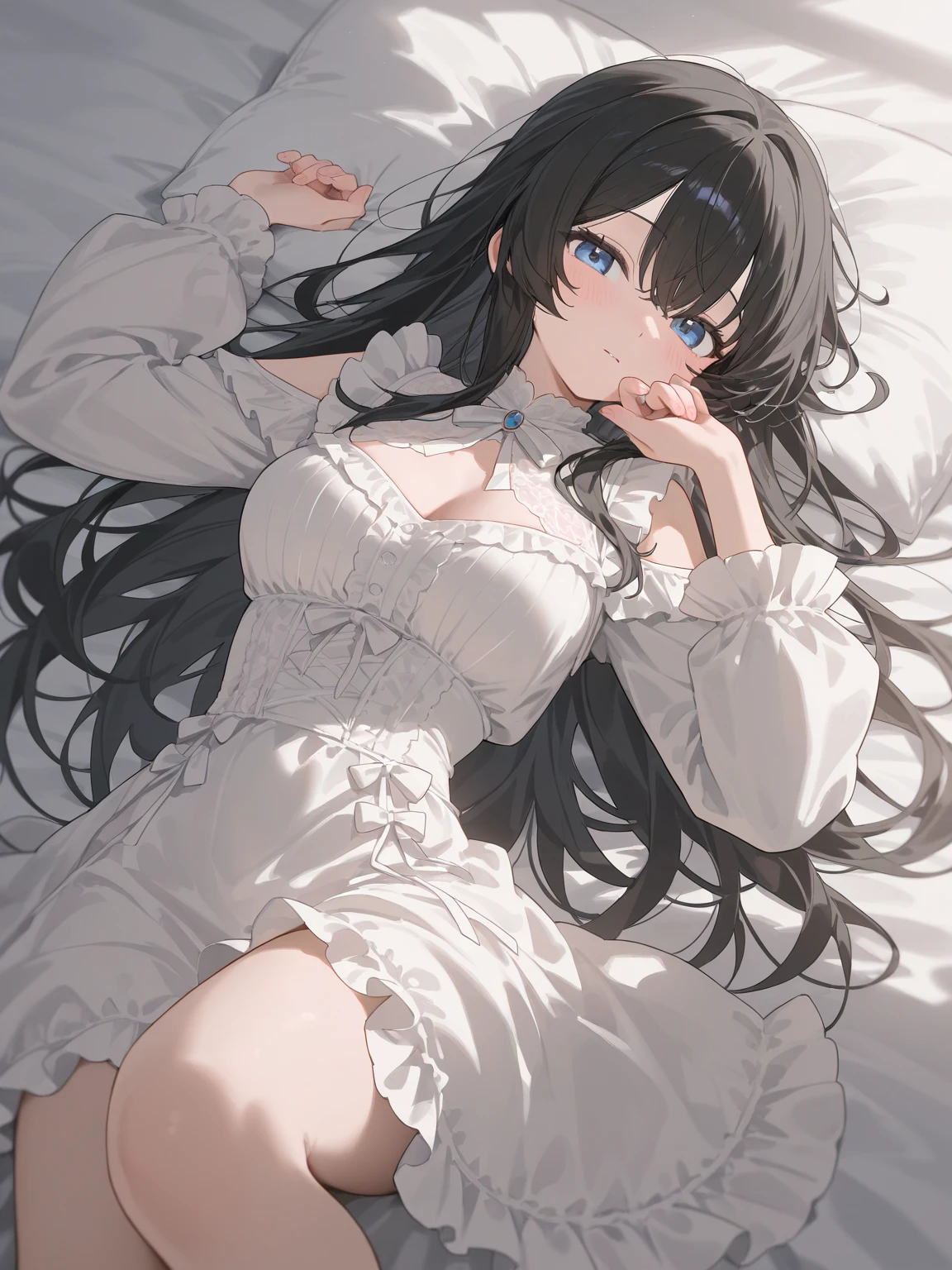 girl with、Bet、lascivious、Oops、Valley、A dark-haired、high-level image quality、sprawl、Swollen face