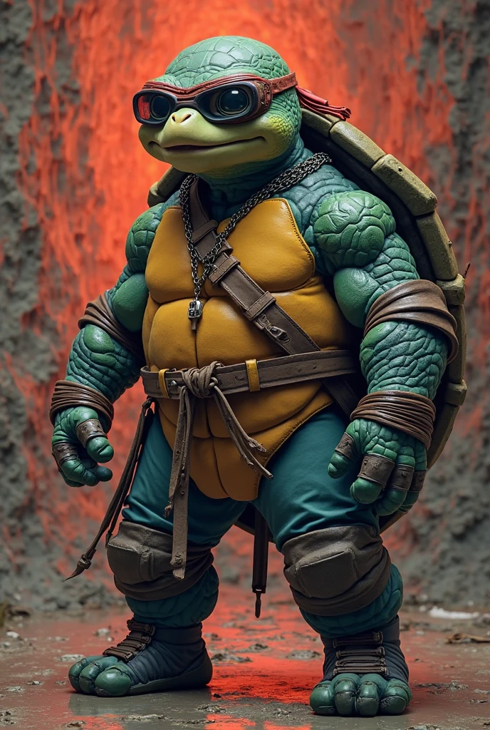 A kung fu turtle.
