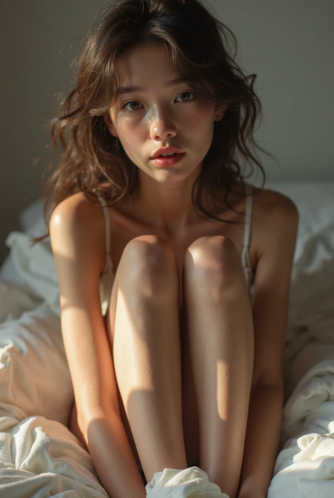 pretty female feet, realistic, painted nails