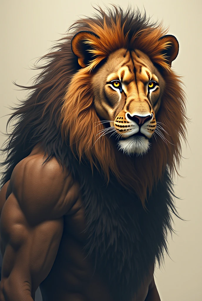 by chunie by catsudon by retros, male,ridiculuous,((Mature male)),((Bearded)),((Mustache)), felid, solo, ((Lion,tail)),(dark brown hair), facial hair, facing viewer, ((Highly detailed face)), (((Grandpa Figure))), ((smilling)), red and orange abstract background, ((shirtless)),((shortpants)), smile, ((((wise)))),((DILF)),