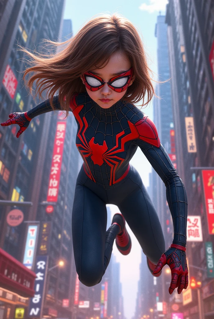 ((Chico with black hair having white pid Kid pigtails:1.37)), (Two-dimensional image), ((Spider-Man suit with circus theme:1.2)),

The chico in this picture boasts black hair with white pid Kid pigtails, adding a playful and unique touch to his appearance. The image is rendered in two dimensions, giving it a flatter and simplified look. The Spider-Man suit he wears is infused with a circus theme, making it an eye-catching and colorful attire.