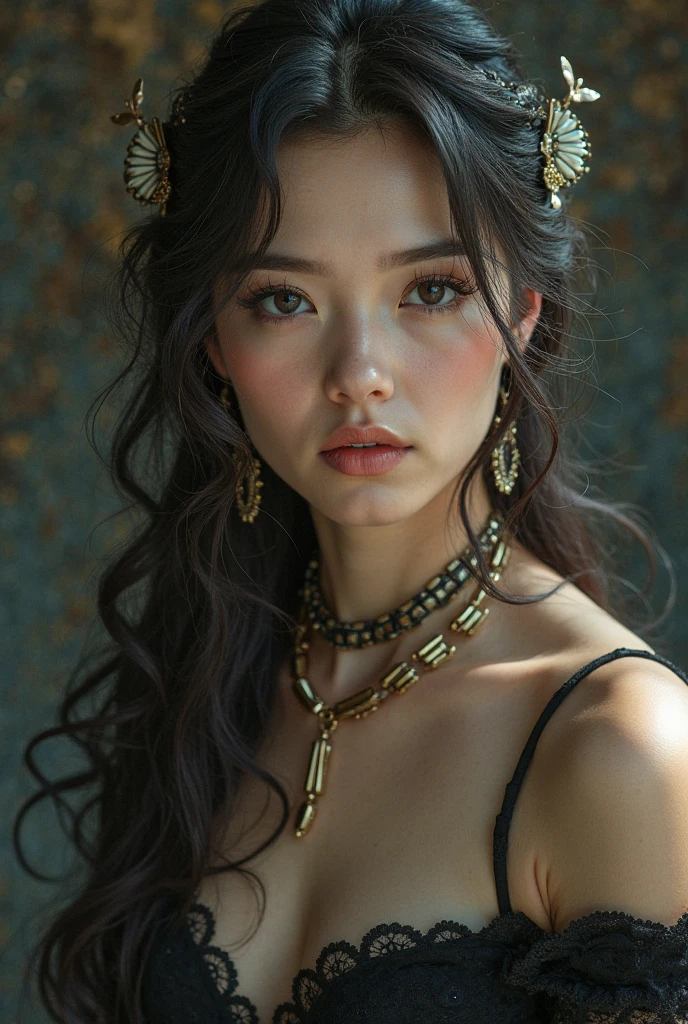 une femme asiatique vêtue d'une chemise noire et d'une culotte blanche est penchée dans la neige, joli cul sexy, Belle fille accroupie, épais, se pencher, hyperréaliste , corps parfait ombragé réaliste, vue basse, a hyperréaliste ,pose naturelle, tendance sur cgstation