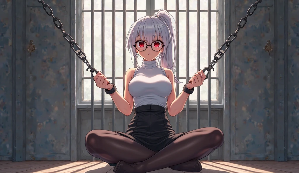 NSFW, 4k, Perfect Anatomy, Exact number of legs, masterpiece, highest quality, high quality, best quality, high detail, super detail, very detailed, detailed light, best shadow, textured skin, (realistic), blush, (afraid, anxiety, petrified), black mask, leather mask, collar, (pluggag:1.6), ((1girl, solo, Kiriko Yukoku)), ((looking at viewer)), ((restrained)), (tied, , tied upope:1.5), (slender:1.4), thighs, puffy nipples,ct nipelly buttarms back:1.5), (spreegs:1.5), (in stocks pose), ((sit toilet bowl, toilet))