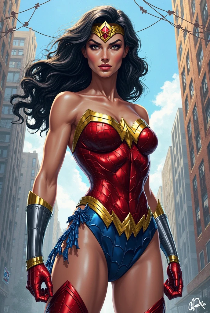 Marina Sirtis: Emma Watson: Natalie Portman: Marina Sirtis: Emma Watson: Natalie Portman: Wonder Woman: leotard: (side boob:) cleavage: relaxing: teardrop boobs; sexy: laundry: ((leotard))