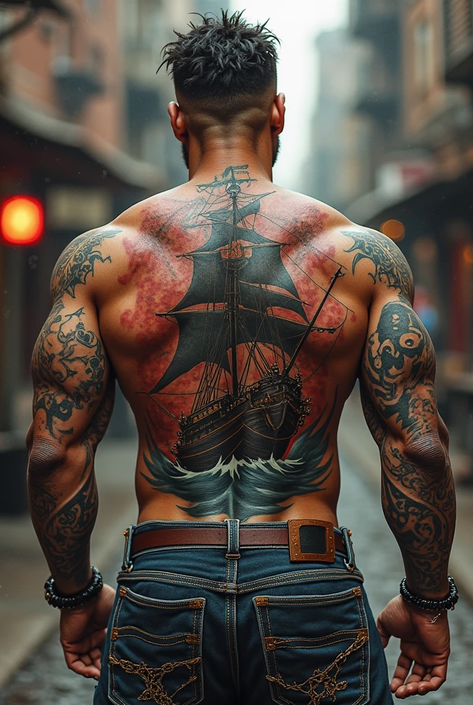 Abdominal tattoos for men