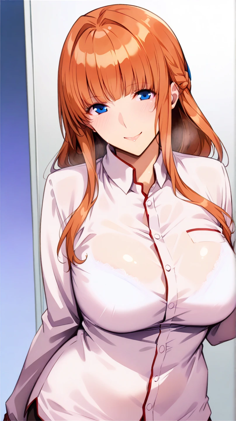 <lora:LucyMcMillanV3:1> lucy_mcmillan, half_updo_red_hair_bow, red_choker, huge_breasts, standing, solo, skirt_suit, masterpiece, best_quality, detailed_face, detailed_eyes, highres, beautiful, detailed, absurdres,
