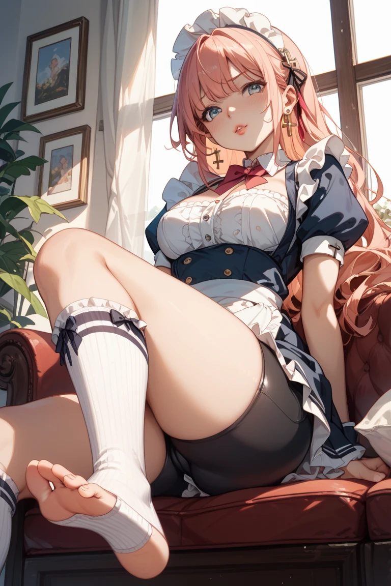 1sangonomiya kokomi, (Masterpiece, Best Quality, High Quality:1.4), professional artwork, Intricate Details, field of view, sharp focus, detailed painting, masterpiece, cinematic lighting, (vivid lighting, vibrant colors, (mature female, milf:1.1), (curvy:1.1), (sitting, on bed, panties down, masturbating, spread legs:1.15), room, (cowboy shot:1.1),
(Pink hair:1.05), long hair, ultra detail hair, ultra detail face, perfect eyes, perfect face, earrings,, blush:1.2),
shirt, (black thighhighs, garter belt:1.1), (white shirt ), thights,, focus:1.1),