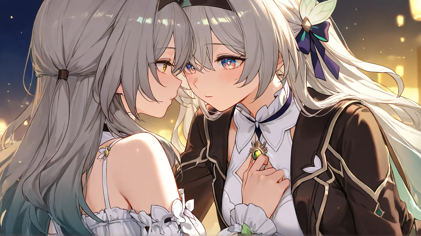 portrait,<lora:firefly:0.8>,firefly \(honkai: star rail\),1girl,solo,white dress,long sleeves,blue thighhighs,jacket,HDR,UHD,8K,best quality,masterpiece,1girl,mature female,model,slender,medium breasts,kind smile,open mouth,((selfie)),