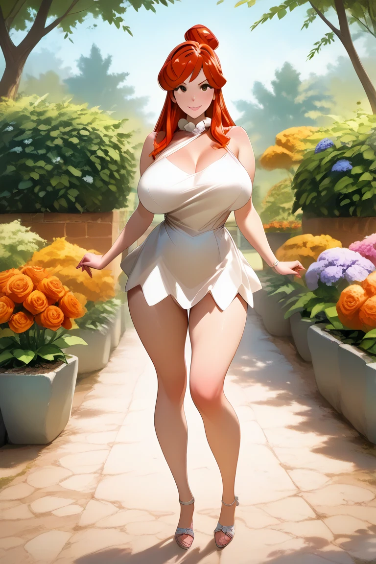 ((High Quality)) ((Perfect autonomy)) Masterpiece, Adagio Dazzle, solo girl, naked, big breasts, sexy body, Adagio Dazzle Equestria girls, full body, Standing, in the park, Adagio Dazzle, cuerpo completo, high resolusion