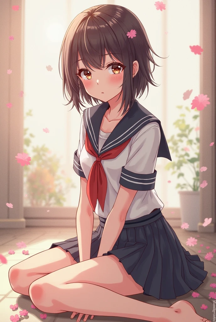 ulzzang-6500-v1.1, (RAW photos:1.2), (Reality:1.4), Beautiful and delicate girl, Very detailed eyes and face, Beautiful and delicate eyes, ridiculous, incredibly ridiculous, Huge file size, Very detailed, high resolution, Very detailed, best quality, masterpiece, Kemomimi, ((Japanese female high school students)), illustration, Very detailed, CG, Unite, 8k wallpaper, Astonishing, Fine details, masterpiece, best quality, Very detailed CG uniform 8k wallpaper, There is light on the face, Movie Lighting, 1 Girl, , ((T-back visible)), ((Dynamic poses))), (Camel toe), (half), (Bring your legs together), (Sit with your knees bent))