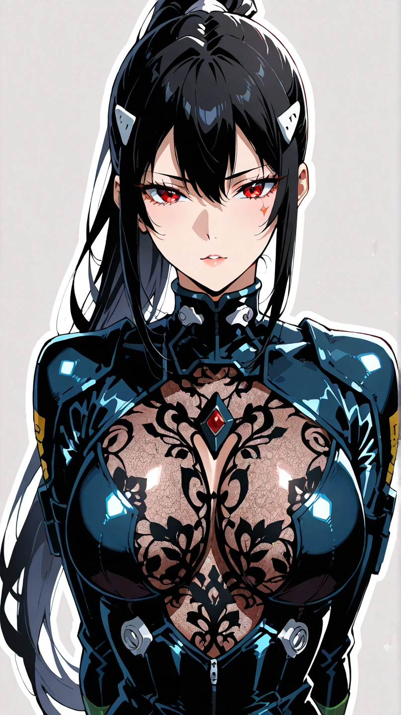 (masterpiece,Highest quality,Highest quality,Official Art,Beauty and aesthetics:1.2),(1. Mechanical Girl:1.3),(Upper body only:1.4),Blood tube,(Pierced the body:1.4 ),Very detailed,rich color details((Very detailedな)),(Very detailedなCGイラスト),((Very elegant and beautiful),(From the side From the side),(Machine made joints:1.2),((Mechanical Hand、Prosthetic arm:1.5)),(チューブに接続されたBlood tube)((Mechanical cervical vertebrae attached to the neck)),(sit),Expressionless,(Wires and cables attached to the neck:1.2),(Overhead Wires and Cables:1.2)(Character Focus),sf,White Background,(Blood:1.5),Half of the body is mechanical、Head coming out of chest