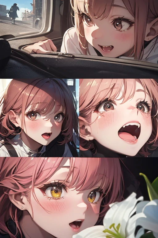 (((Browsing Caution, Close Up Facial , Front view , From below , Movie angle))) ,(On all fours), break、( 1girl、1boy), 20-year-old, (close your eyes),(((Embarrassing, Excited, Fascinating, In the heat, orgasm,Blushing,shortness of breath, Very humid,vapor、Man grabbing woman's breastan behind))) , break (((Bright pink and green hair))),(Semi-long hair tied in one piece、Add a light pink ribbon to the end.:1.3),(((Two-part bangs , middle part, Bangs parted in the middle, Side-swept bangs))), (amount:1.3), (Small breasts:1.0) ,((Sweaty skin, Dripping , girl trembling with Sexual climax, Cum in pussy, pubic hair)) ,Thin dots, feminine, Slightly muscular, Dynamic pose,((((vagina,Sex, A boy and his penis,Heterolo, Women in front and men in back , dorsal position, Cum in pussy, pubic hair)))), break, (((White - Solid - Short Sleeve - Safari Shirt ,Bottomless))), break, (((Midnight,On the bed))),(masterpiece), (Realistic), (Highest quality), (Super detailed), wonderful, ((A face with attention to detail)) , clavicle, High resolution , (Super detailed), Smooth, 16K, Vibrant colors,vagina,Sex,