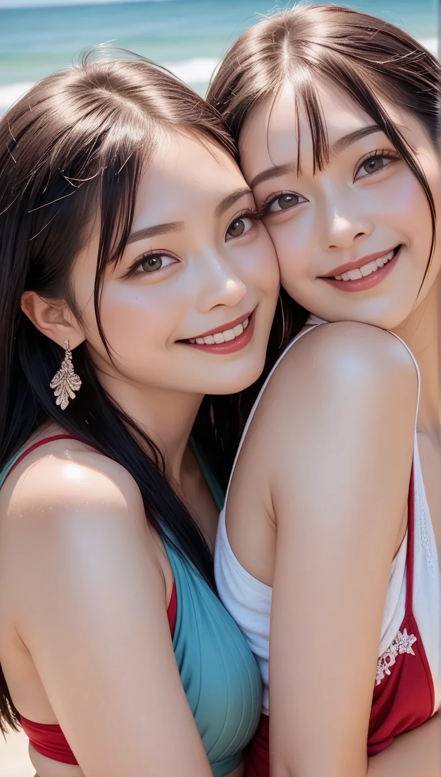 (1 woman:1.99)、(Wide forehead、Very short hair、Very small amount of hair、Forehead、Fuji frame:1.1)、Sunburn、17 years old、Naughty、Happy expression、満面のsmile、Weakness、love、I feel very comfortable alone、(Orange leotard),((Very sleepy、Improves skin texture,smile、Narrow eyes、Very weak eyesight、Very weak eyeliner、Half-closed eyes、I know the shape of your head、Oval Face))、(slicked back hair:1.25)、Photographic, Raw photo, Mastepiece, Highly detailed photos, Digital SLR, Photo-realistic 1.4, Super hello nothing, Best Quality,(standing、tilting your head、whole body:1.7)