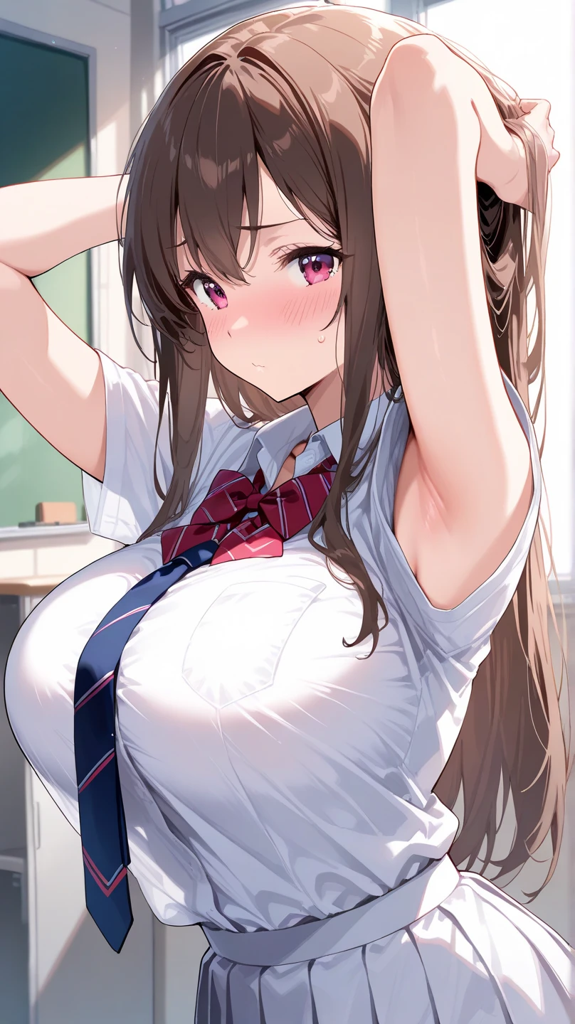 {{{masterpiece}}}, {{{best quality}}}, {{ultra-detailed}}, {illustration}, {{an extremely delicate and beautiful}}, (beautiful detailed eyes:1.6), extremely detailed face, 8k, nsfw, 1girl, solo, Mizuhara Chizuru(Rent-A-Girlfriend), chizuru, cute face, brown hair, long hair, braid, light brown eyes, pink shirt, frilled shirt, white skirt, white collar, red ribbon, neck ribbon, collarbone, BREAK, NSFW, Anime character is giving a blowjob to a man, hetero, 2boy, tongue, tongue out, elongated penis, 2penis,, erection,testicle, (headgrabblowjob:1.5), {{{fellatio}}}, {{{deepthroat}}}, {{{{{put penis in mouth}}}}}, oral sex, open mouth, {{{deepthroat}}}, covered in semen, embarrassed, naughty expression, flushed cheeks, cowboy shot, hand job, testicles grab, faceless male, kneeling, catch head, vacuum fellatio, facial, BREAK, NSFW, A man and a woman are having intense sex that drives them crazy, ((2man and 1woman,having sex)), (SEX:1.5), (reverse suspended congress:1.3), Rear cowgirl position, straddle the waist, {{{penis into pussy}}}, stomach bulge, hetero, sex with men, nipples, elongated penis, veiny penis, testicles, sex from behind, open vagina, clitoris, nail, {{{grab thighs}}}, spread legs, {{open vagina, spread pussy, pussy, clitoris glans, urethra, vaginal opening, labia minora, uterus, smooth pussy}}, taking off clothes, open clothes, Open shirt, open jacket, lift up jacket, breasts, nipples, lift up skirt, blush,open mouth, embarrassed, naughty expression, raise your legs, M-shaped spread your legs, {{{uncensored}}}, Handsome young man, interracial, netorare, hug behind, male body
