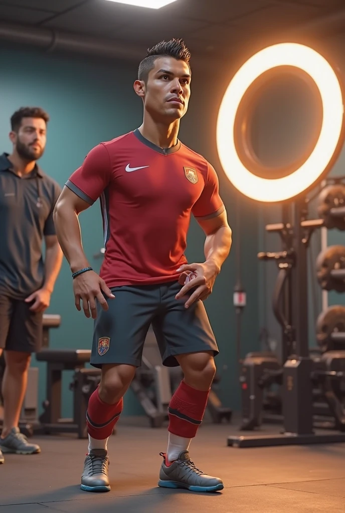Muscular Indian football champion