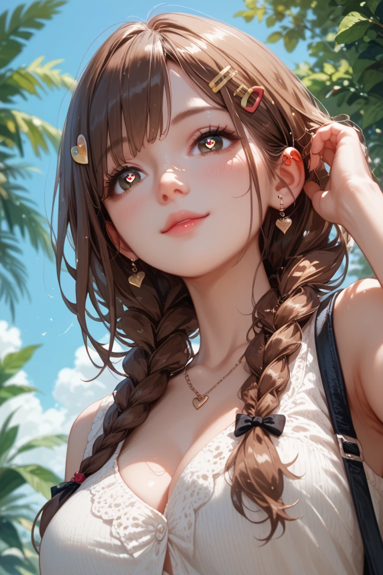 random pose,extreme close up,movie scene,fantasy art,best image quality,hyperrealistic portrait,(8K),Super realistic,最high quality,high quality,High resolution,high qualityな質感,high detail,beautiful,Detailed,Highly detailed CG,Detailedテクスチャー,realistic facial expression,masterpiece,before,dynamic,bold,1 girl,highly detailed skin,curve,,beautiful胸,big breasts,pale skin,pointed chest,erect nipples,(super thin hair),(super soft hair),(ultra straight hair),long flowing bangs,very light coppery amber hair,hair above one eye,kimono