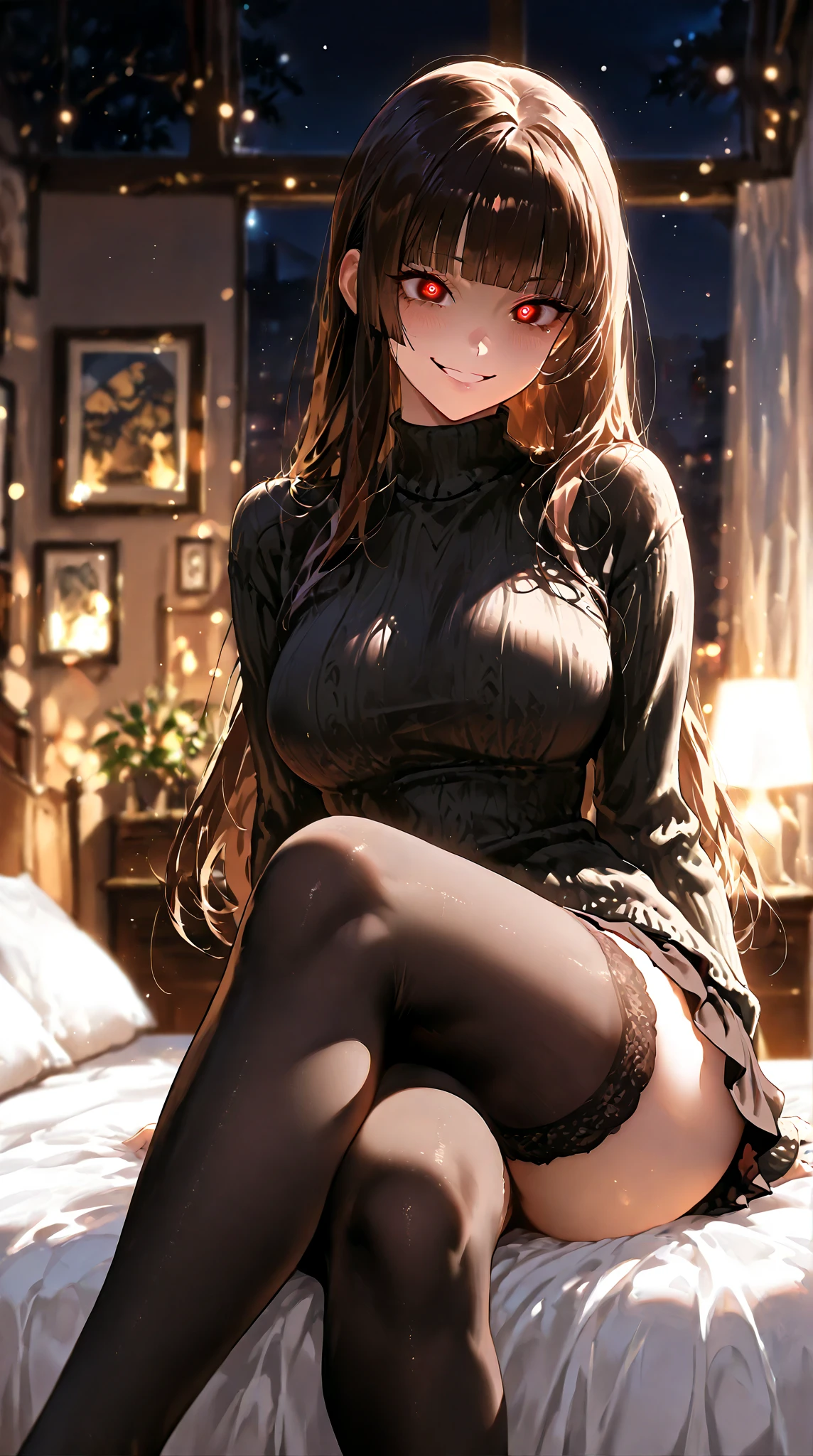 ((best quality)), ((Masterpiece)), (details), 1 girl, open shoulder sweater, cat ears, shill 