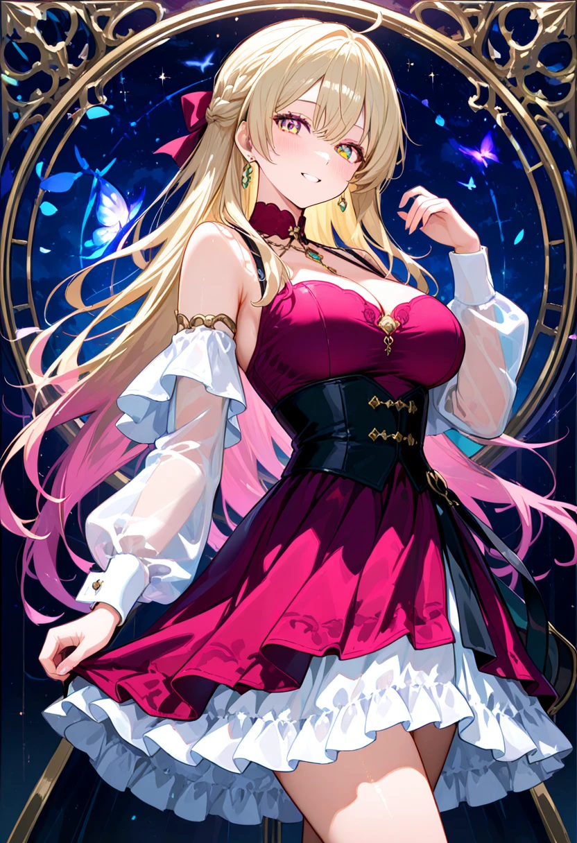 highest quality, The most beautiful woman in the world,Crazy Ideas, Crazy colors, Crazy Details, Crazy contrast, Disorganized, A strange and mysterious world, A very ordinary and unremarkable frame